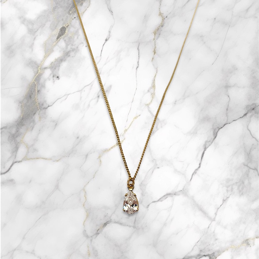PENDANT DROP WHITE DIAMOND NECKLACE